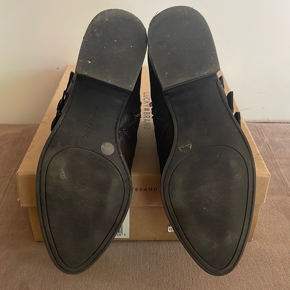 ASOS DESIGN Alissa leather buckled boots SZ UK 4 - Picture 5 of 6